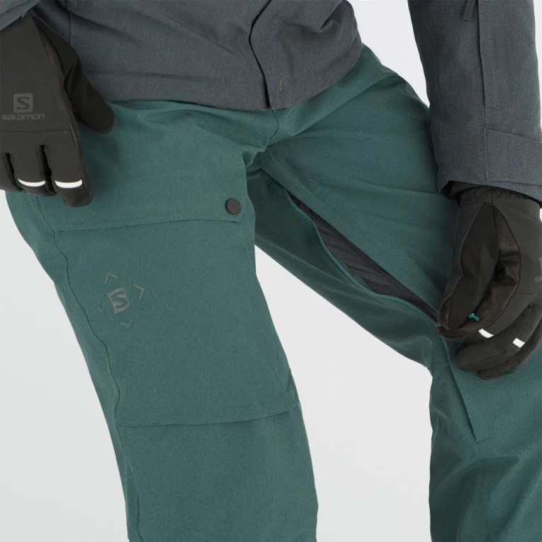 Pantalones De Esquí Salomon Untracked Hombre Verdes | MX PYLM751